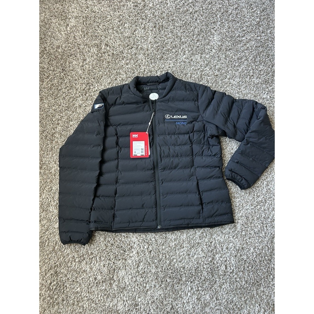 Helly Hansen Mono Material Insulator Jacket Womens XL Black Lexus Racing Puffer